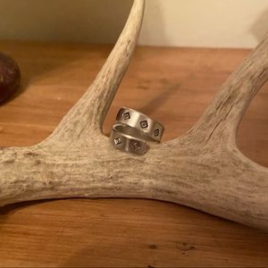 Stamped metal wrap ring